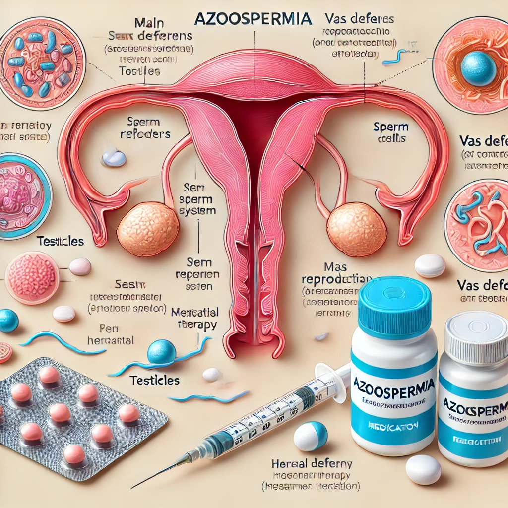 Can azoospermia be treated with drugs?