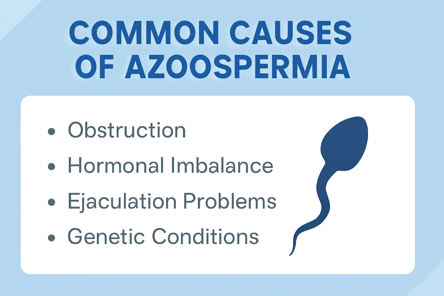 Common Causes of Azoospermia: Understanding the Key Factors Behind Male Infertility
